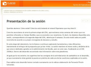 Flacso sesión sobre Joomla